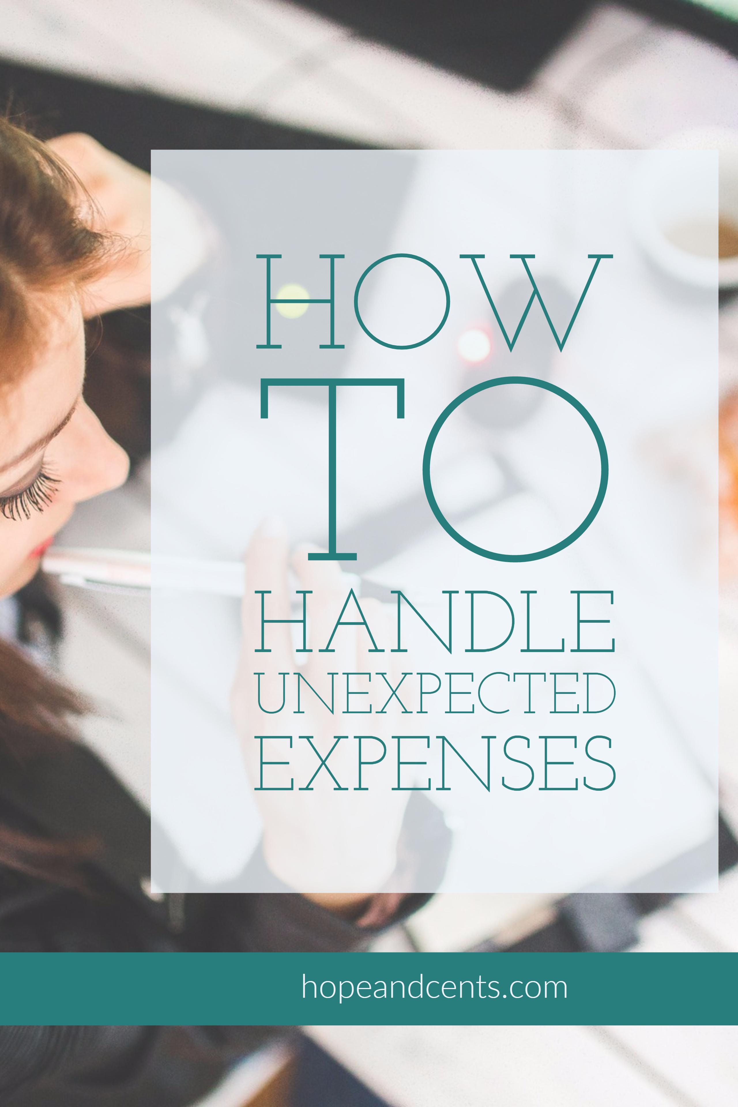 How to Handle Unexpected Expenses