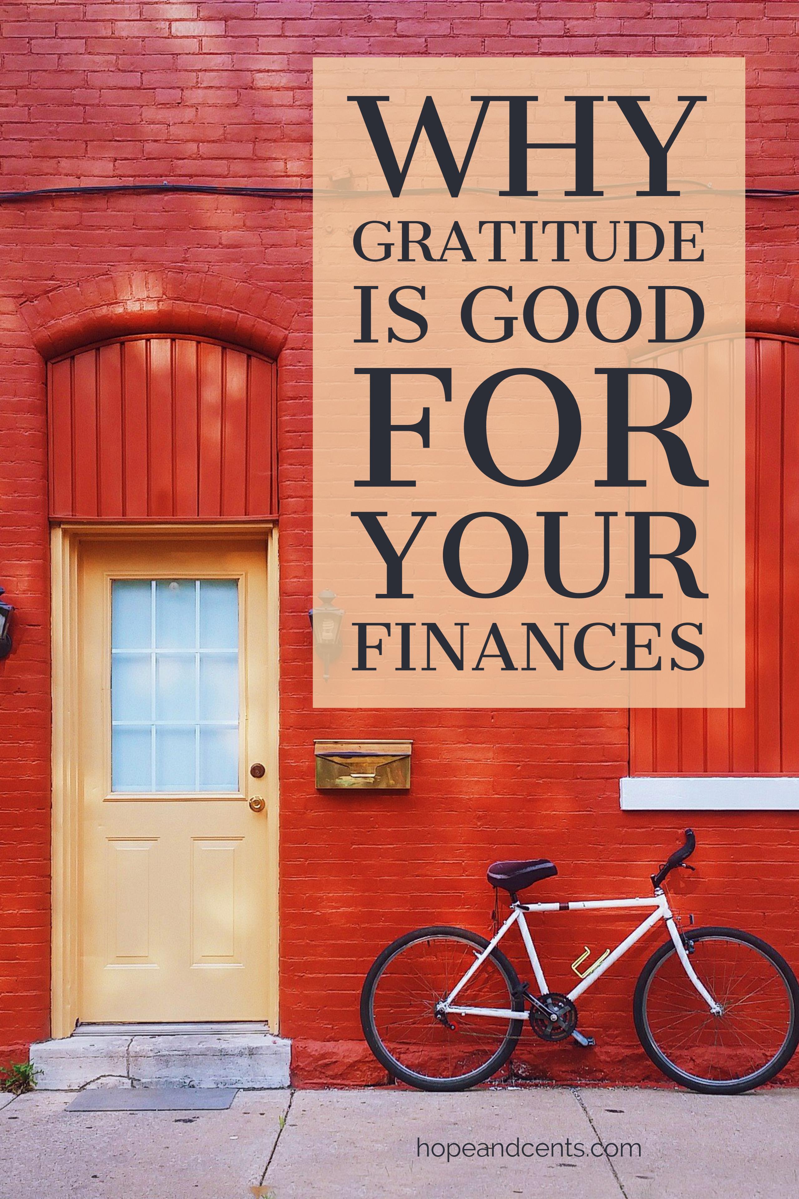Why Gratitude is Good For Your Finances