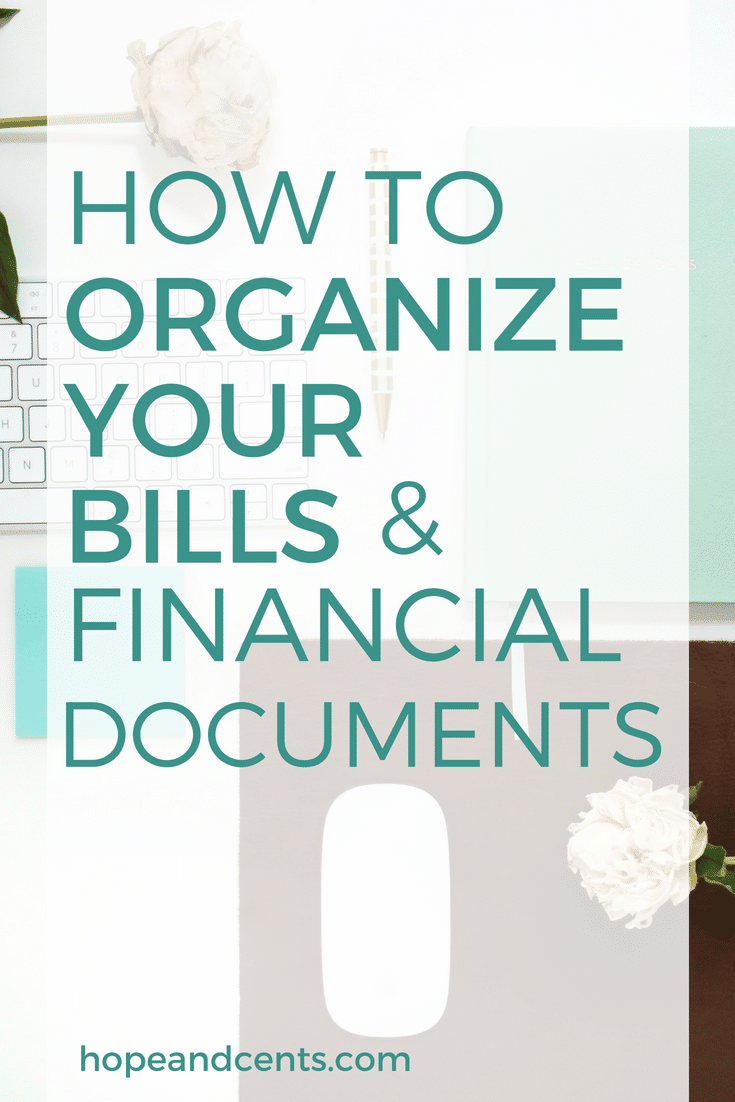 How to Organize Your Bills and Financial Documents